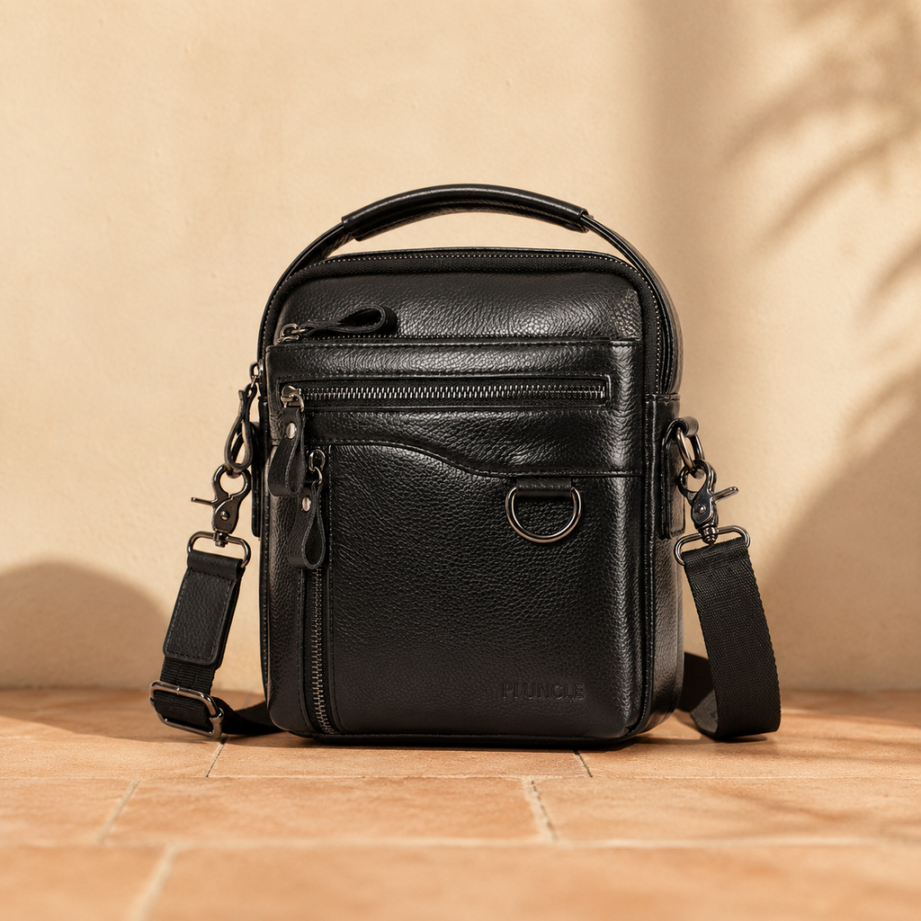 FRÈRE AÎNÉ - Genuine Leather Crossbody Bag
