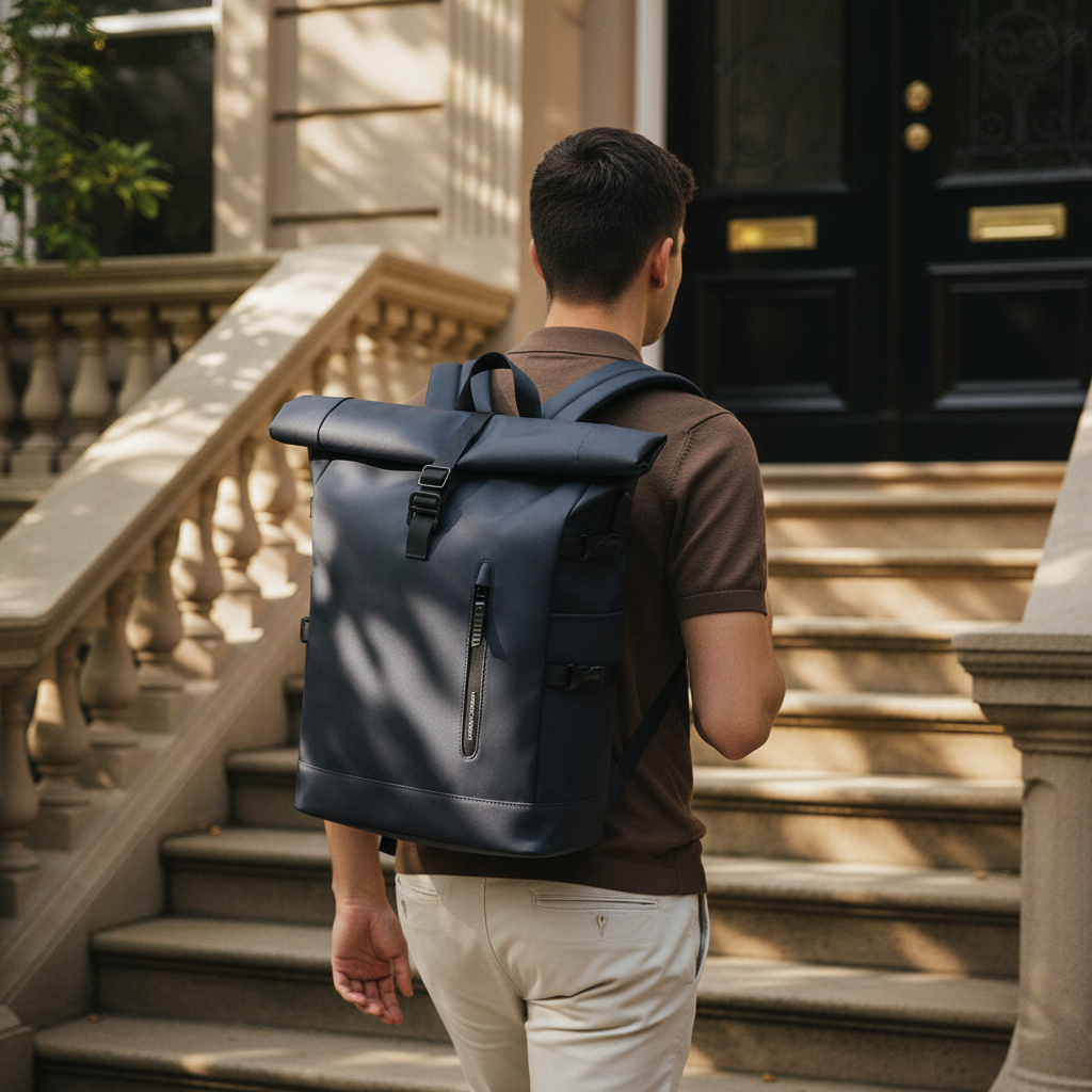HK ROUTIER 30L - Wasserdichter Oxford Rolltop-Rucksack