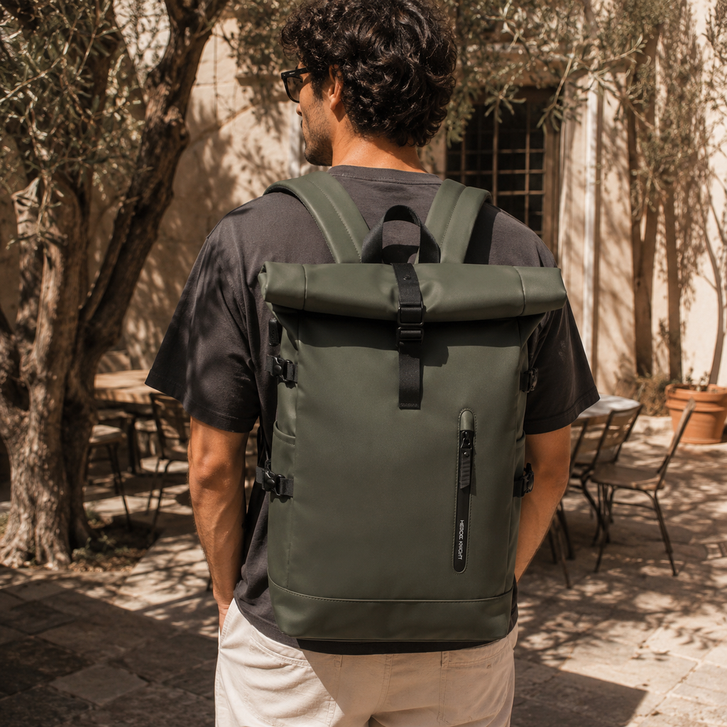 HK ROUTIER 30L - Wasserdichter Oxford Rolltop-Rucksack