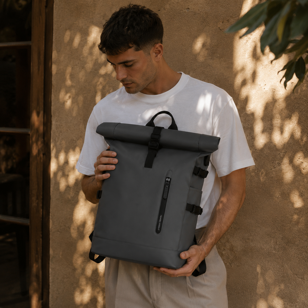 HK ROUTIER 30L - Wasserdichter Oxford Rolltop-Rucksack