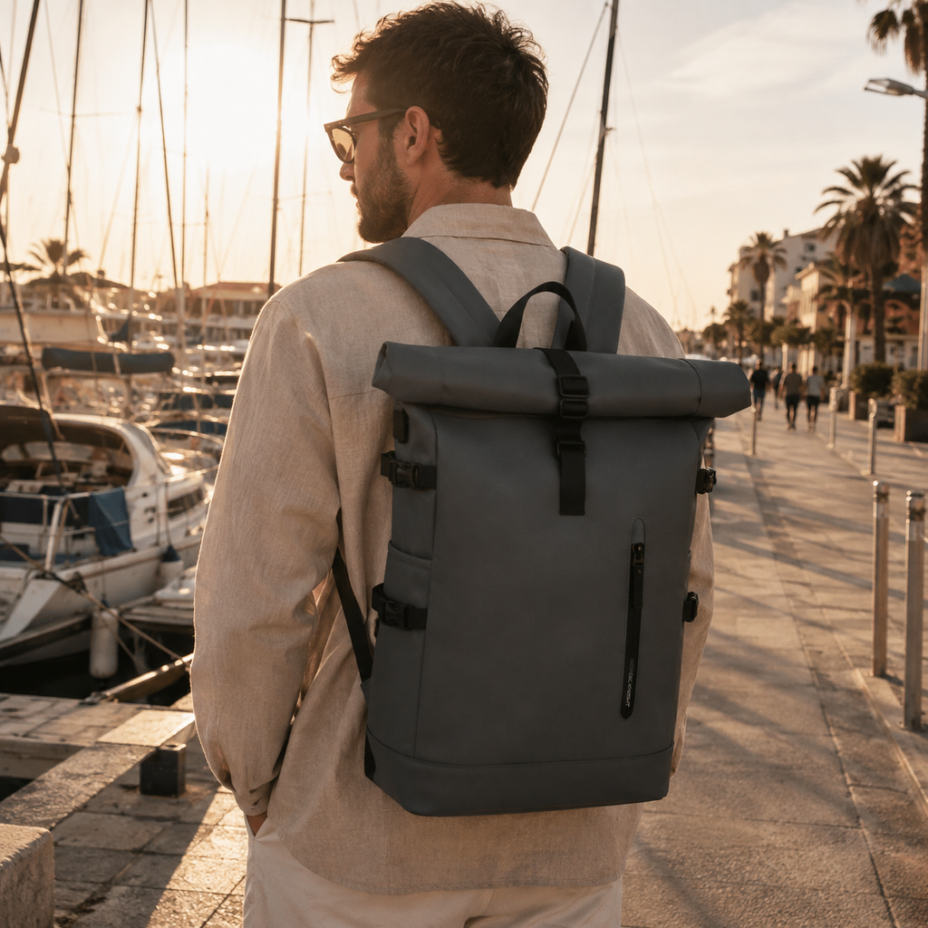HK ROUTIER 30L - Wasserdichter Oxford Rolltop-Rucksack