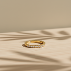 INFINITY - 925 Sterling Silver Moissanite Band Ring
