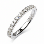 INFINITY - 925 Sterling Silver Moissanite Band Ring