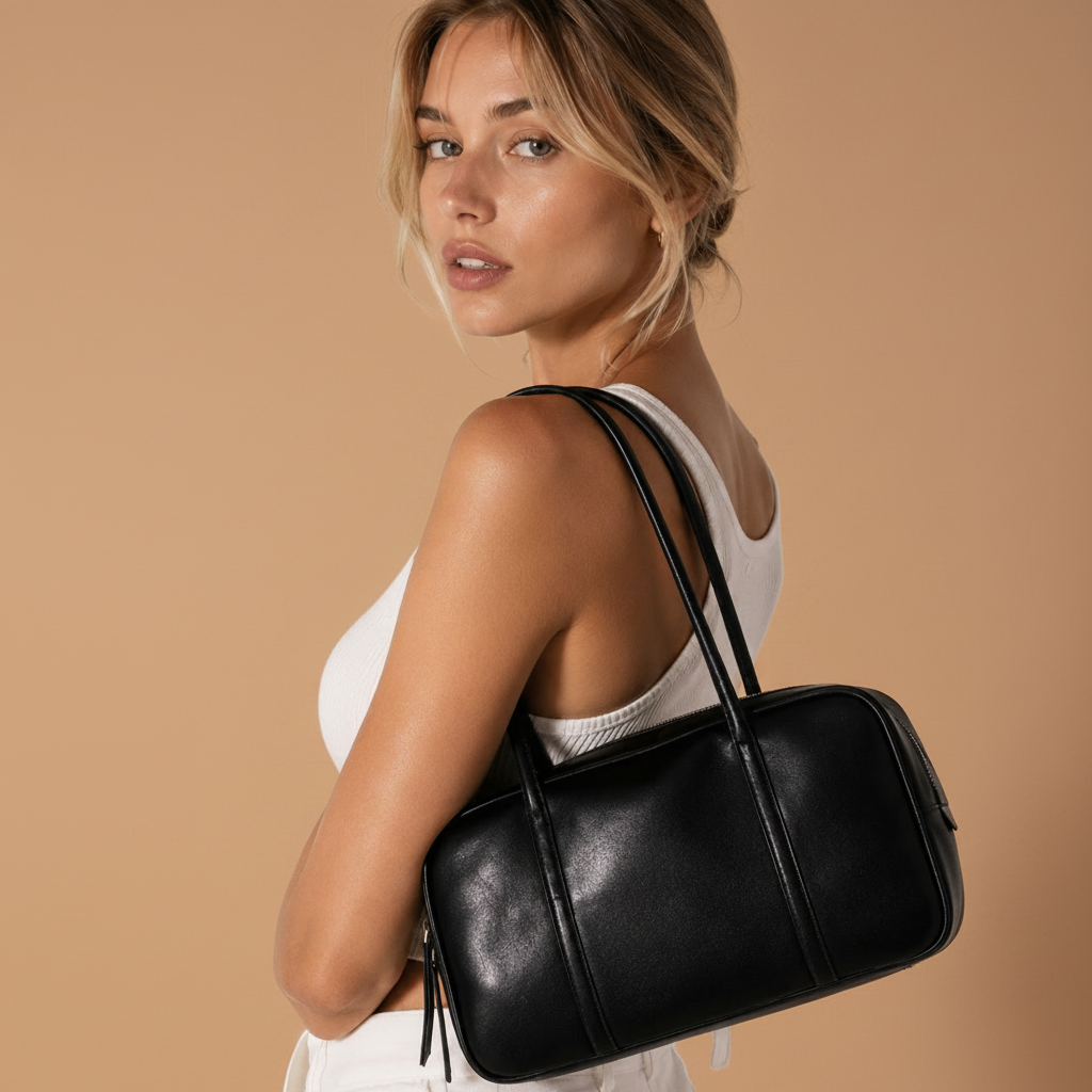 JESS - Genuine Leather Boston Bag