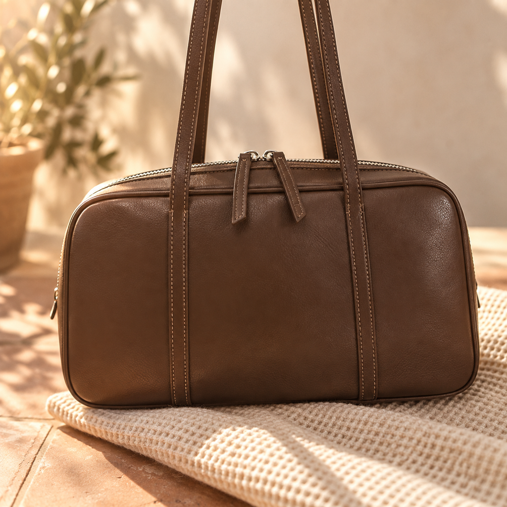 JESS - Genuine Leather Boston Bag