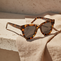 LUNAIRE - Cat Eye Winged Sunglasses