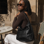 MAËVA - Vegane Schultertasche aus Leder