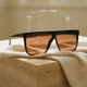 NOCTURNE - Oversized Shield Sunglasses