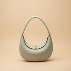NOÉMIE - Sac demi-lune en cuir véritable