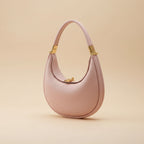 NOÉMIE - Sac demi-lune en cuir véritable
