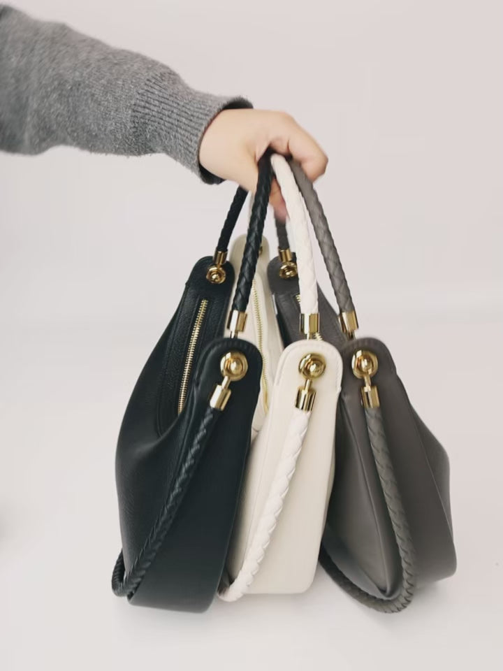 SÉLÈNE - Genuine Leather Crescent Bag