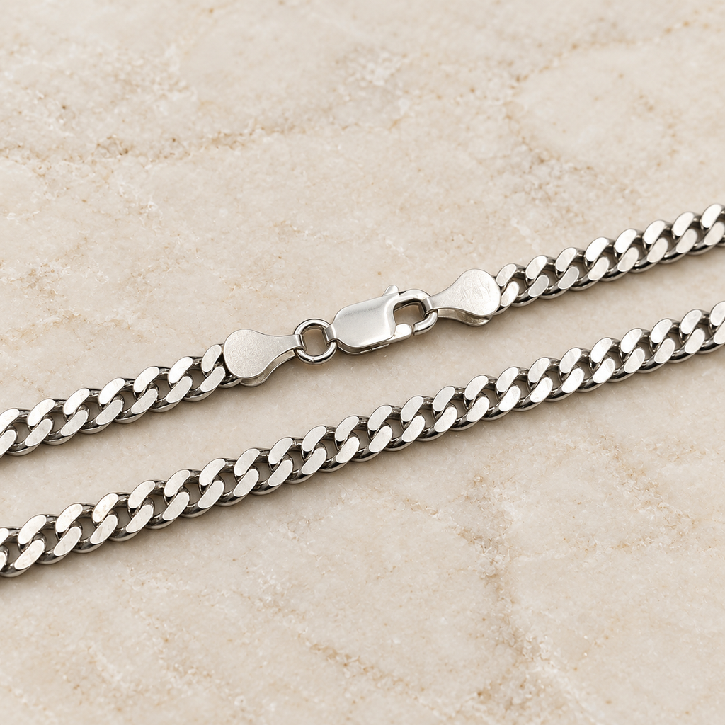 REGENT sterling silver necklace lobster clasp and connecting plates