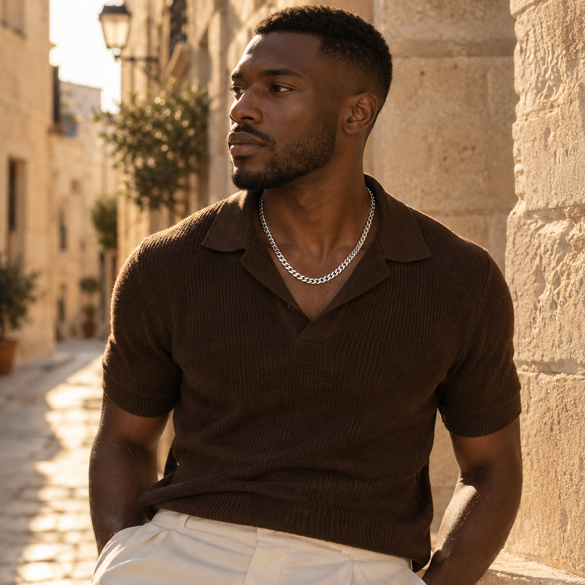 REGENT - 925 Sterling Silver Cuban Chain Necklace
