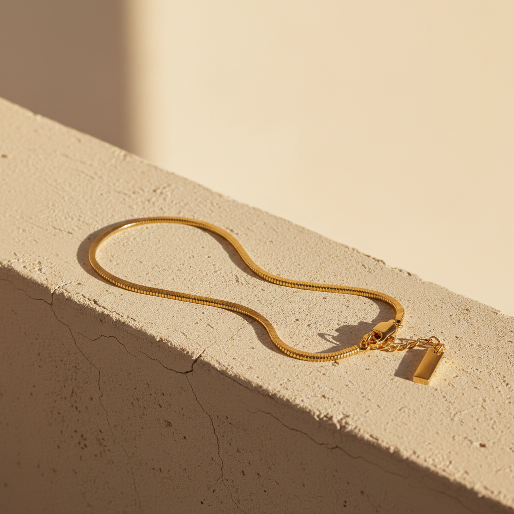 REVE - 18k Gold Vermeil Stainless Steel Chain Bracelet