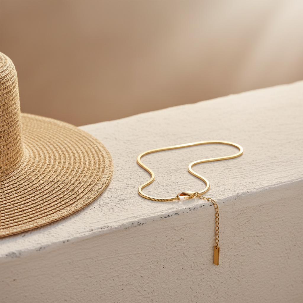 REVE - 18k Gold Vermeil Stainless Steel Chain Bracelet