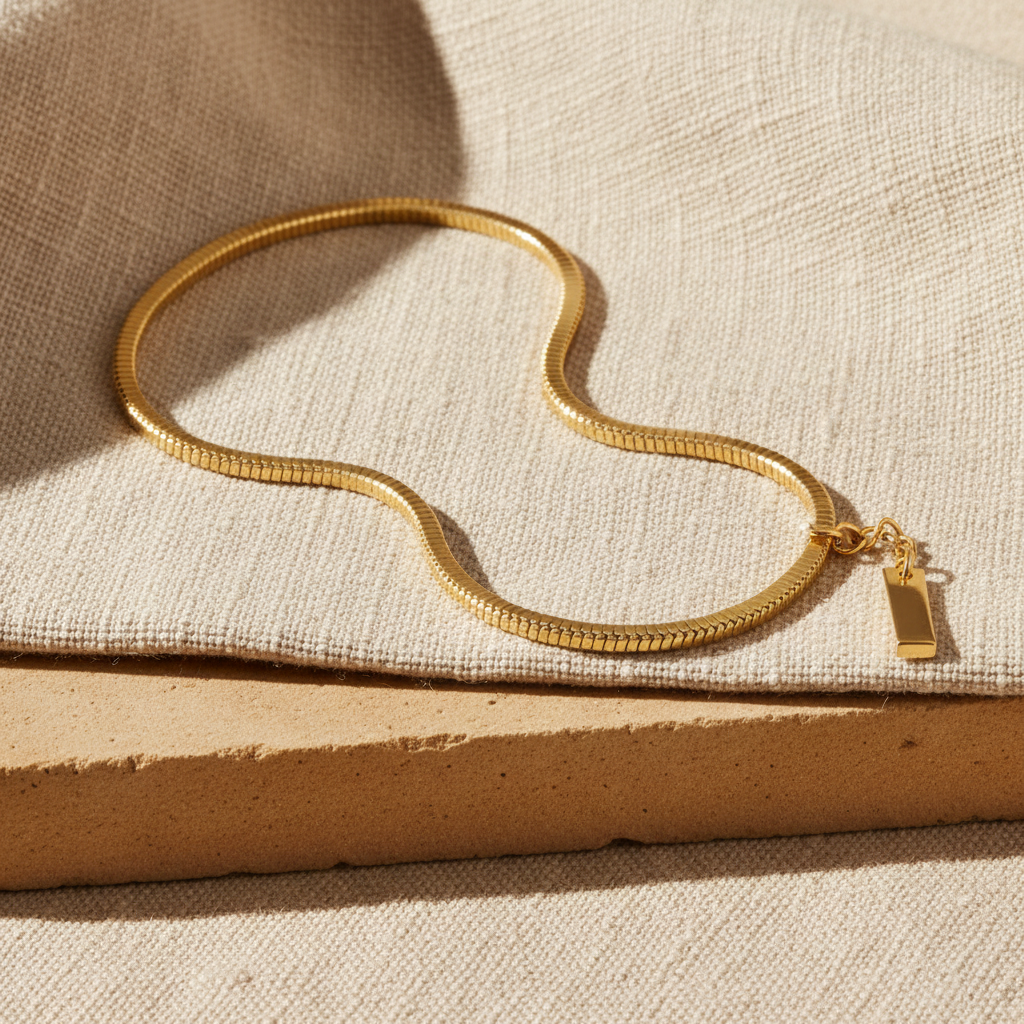 REVE - 18k Gold Vermeil Stainless Steel Chain Bracelet