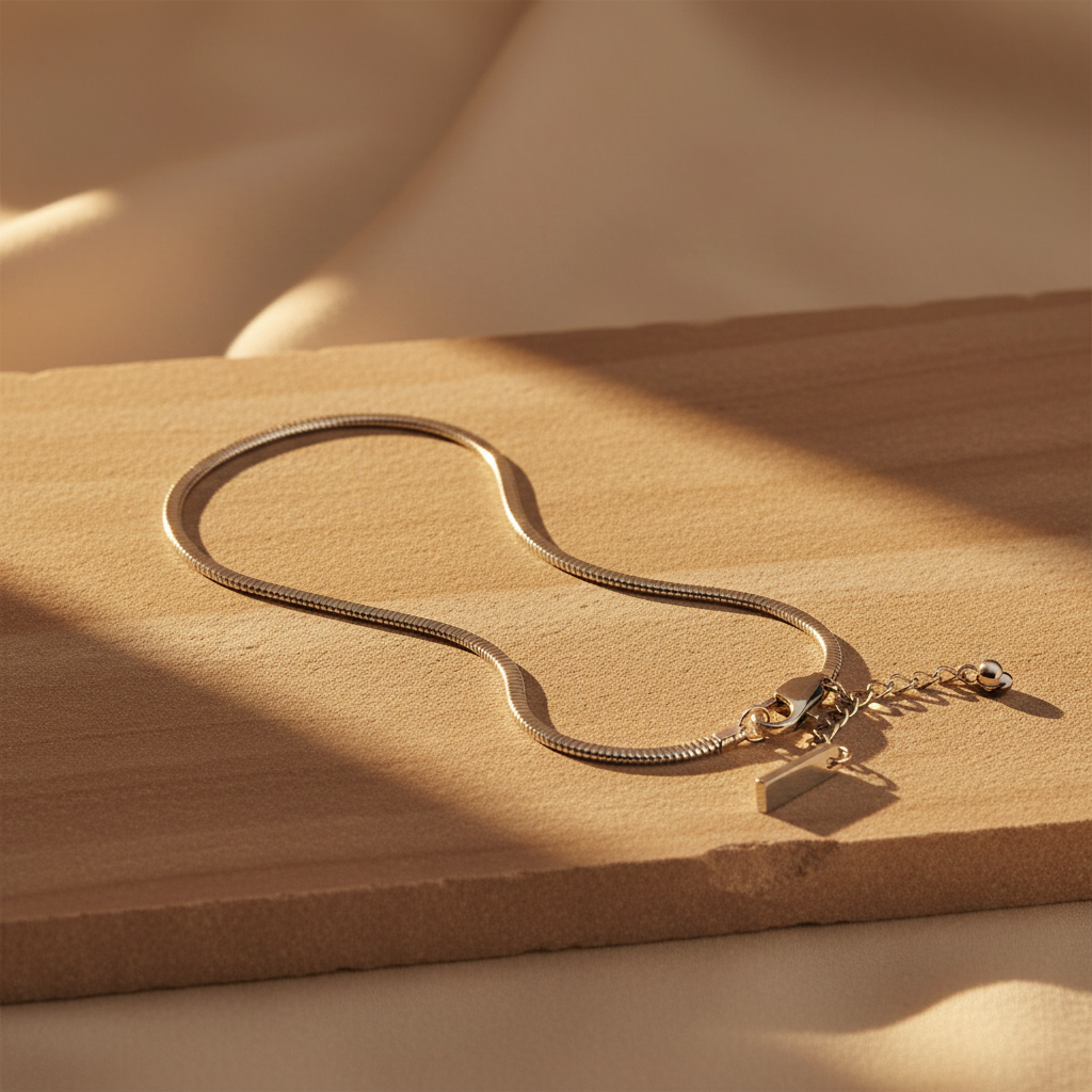 REVE - 18k Gold Vermeil Stainless Steel Chain Bracelet