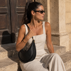 SÉLÈNE - Genuine Leather Crescent Bag