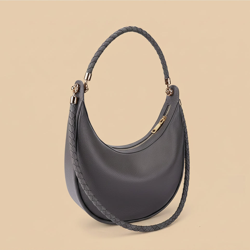 SÉLÈNE - Genuine Leather Crescent Bag