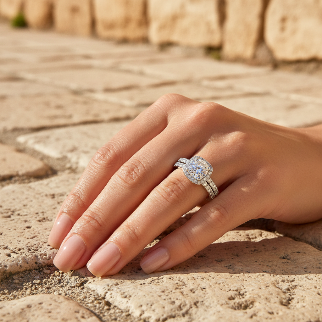 TOUJOURS - 925 Sterling Silver Ring Set