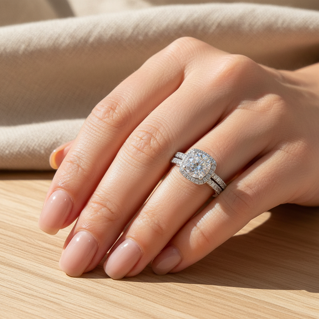 TOUJOURS - 925 Sterling Silver Ring Set