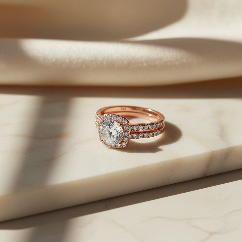 TOUJOURS - 925 Sterling Silver Ring Set