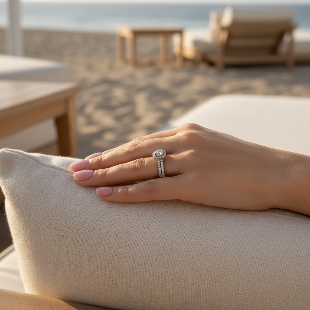 TOUJOURS - 925 Sterling Silver Ring Set