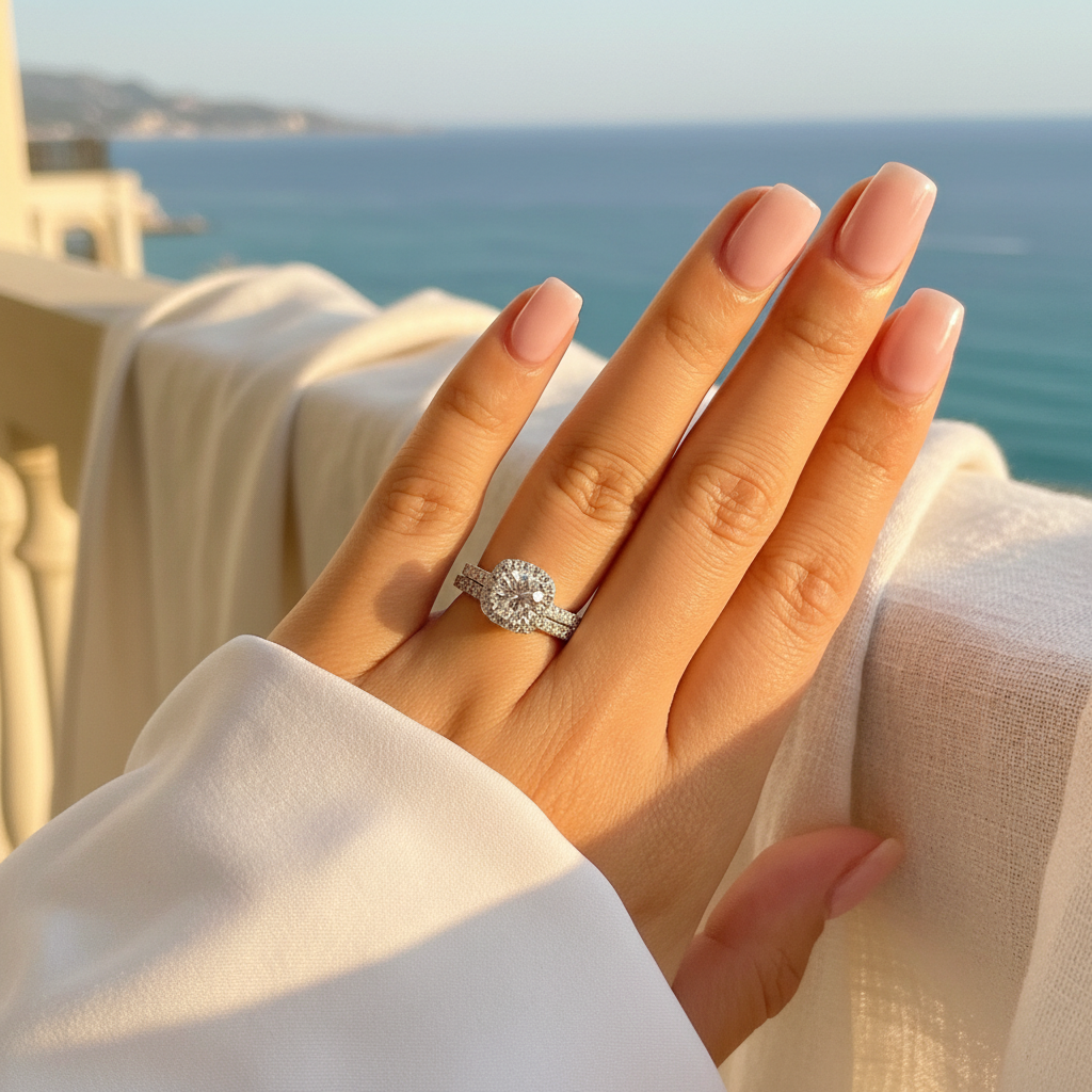 TOUJOURS - 925 Sterling Silver Ring Set